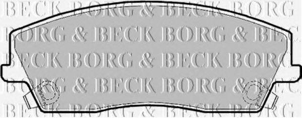 BORG & BECK BBP2167 Комплект тормозных колодок, дисковый тормоз