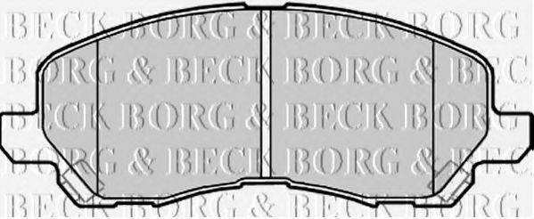 BORG & BECK BBP2173 Комплект тормозных колодок, дисковый тормоз