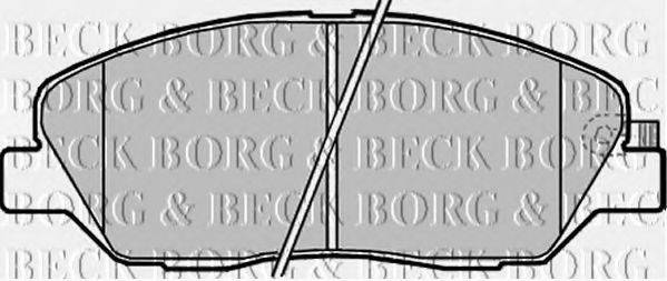 BORG & BECK BBP2176 Комплект тормозных колодок, дисковый тормоз