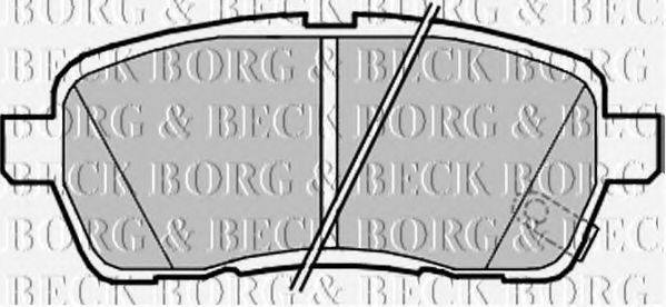 BORG & BECK BBP2182 Комплект тормозных колодок, дисковый тормоз