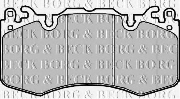 BORG & BECK BBP2216 Комплект тормозных колодок, дисковый тормоз