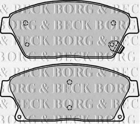 BORG & BECK BBP2228 Комплект тормозных колодок, дисковый тормоз