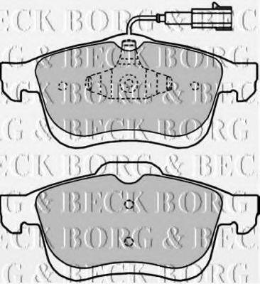 BORG & BECK BBP2250 Комплект тормозных колодок, дисковый тормоз