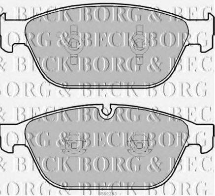 BORG & BECK BBP2293 Комплект тормозных колодок, дисковый тормоз