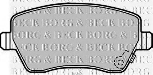 BORG & BECK BBP2297 Комплект тормозных колодок, дисковый тормоз