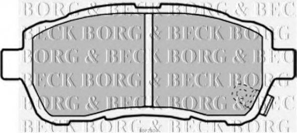 BORG & BECK BBP2304 Комплект тормозных колодок, дисковый тормоз