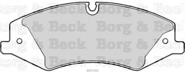 BORG & BECK BBP2306 Комплект тормозных колодок, дисковый тормоз