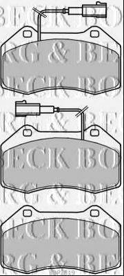 BORG & BECK BBP2319 Комплект тормозных колодок, дисковый тормоз
