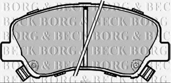 BORG & BECK BBP2330 Комплект тормозных колодок, дисковый тормоз