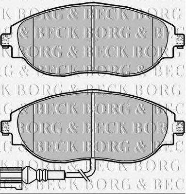 BORG & BECK BBP2339 Комплект тормозных колодок, дисковый тормоз