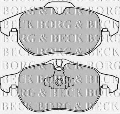 Комплект тормозных колодок, дисковый тормоз BORG & BECK BBP2354