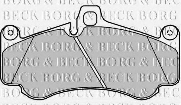 BORG & BECK BBP2371 Комплект тормозных колодок, дисковый тормоз