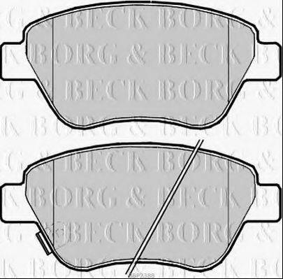 BORG & BECK BBP2388 Комплект тормозных колодок, дисковый тормоз