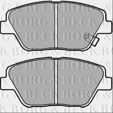 Комплект тормозных колодок, дисковый тормоз BORG & BECK BBP2391
