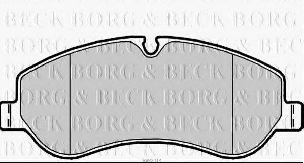 BORG & BECK BBP2414 Комплект тормозных колодок, дисковый тормоз