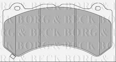 BORG & BECK BBP2436 Комплект тормозных колодок, дисковый тормоз