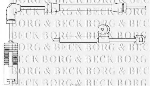 Сигнализатор, износ тормозных колодок BORG & BECK BWL3009