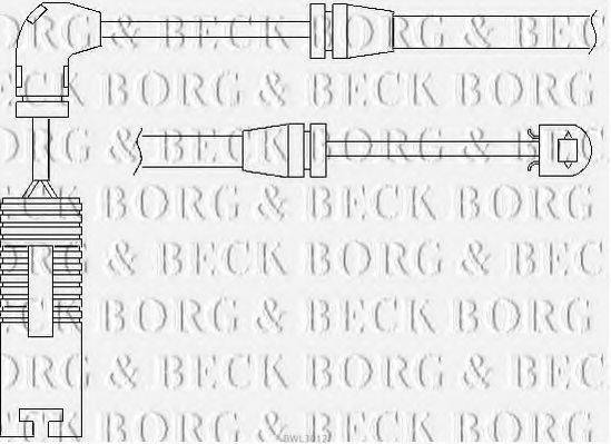 BORG & BECK BWL3012 Сигнализатор, износ тормозных колодок