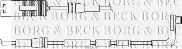 BORG & BECK BWL3015 Сигнализатор, износ тормозных колодок