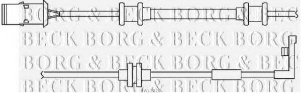 BORG & BECK BWL3020 Сигнализатор, износ тормозных колодок