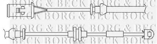 BORG & BECK BWL3024 Сигнализатор, износ тормозных колодок