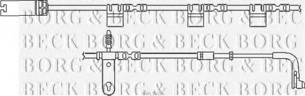Сигнализатор, износ тормозных колодок BORG & BECK BWL3028