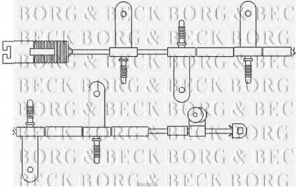 Сигнализатор, износ тормозных колодок BORG & BECK BWL3031