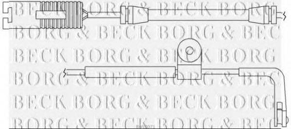 Сигнализатор, износ тормозных колодок BORG & BECK BWL3071