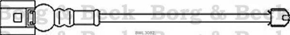 BORG & BECK BWL3082 Сигнализатор, износ тормозных колодок