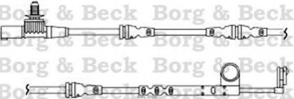 Сигнализатор, износ тормозных колодок BORG & BECK BWL3086