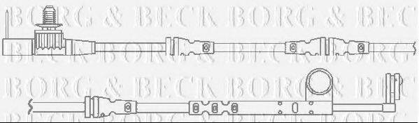 Сигнализатор, износ тормозных колодок BORG & BECK BWL3119
