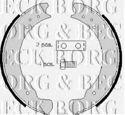 BORG & BECK BBS6049 Комплект тормозных колодок