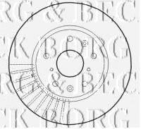 BORG & BECK BBD4614 Тормозной диск