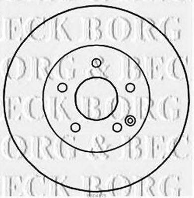 Тормозной диск BORG & BECK BBD4675