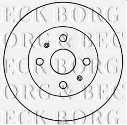 BORG & BECK BBD5182 Тормозной диск