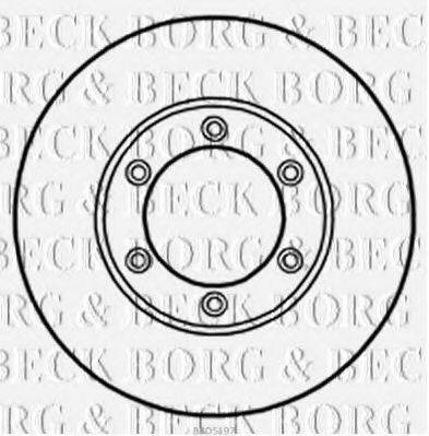BORG & BECK BBD5197 Тормозной диск