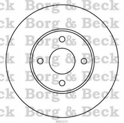 BORG & BECK BBD5237 Тормозной диск
