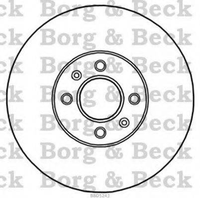 BORG & BECK BBD5243 Тормозной диск