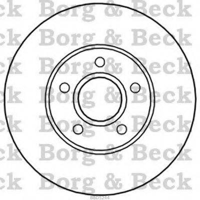 BORG & BECK BBD5244 Тормозной диск