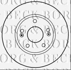 BORG & BECK BBD5270 Тормозной диск