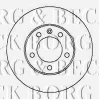 Тормозной диск BORG & BECK BBD5722S