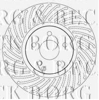 BORG & BECK BBD5812S Тормозной диск