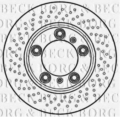 BORG & BECK BBD6001S Тормозной диск