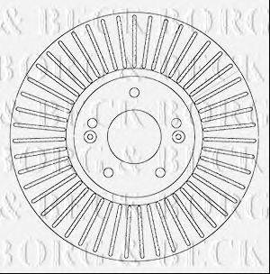 Тормозной диск BORG & BECK BBD6065S