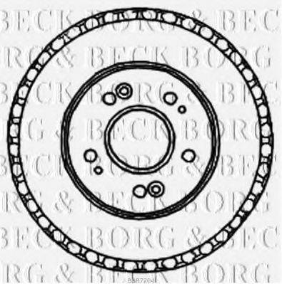 BORG & BECK BBR7204 Тормозной барабан