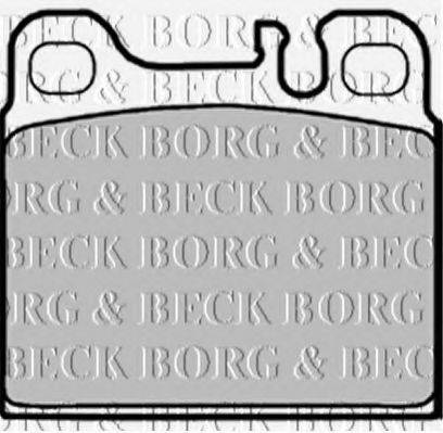 Комплект тормозных колодок, дисковый тормоз BORG & BECK BBP1158