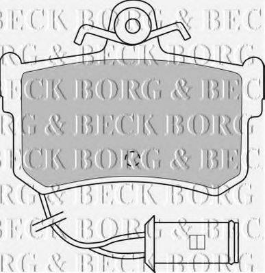 BORG & BECK BBP1161 Комплект тормозных колодок, дисковый тормоз