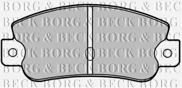 BORG & BECK BBP1193 Комплект тормозных колодок, дисковый тормоз