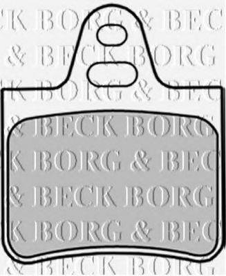 BORG & BECK BBP1257 Комплект тормозных колодок, дисковый тормоз