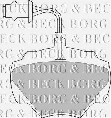 Комплект тормозных колодок, дисковый тормоз BORG & BECK BBP1279